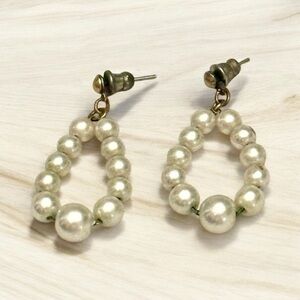 Vintage Faux Pearl Drop Earrings